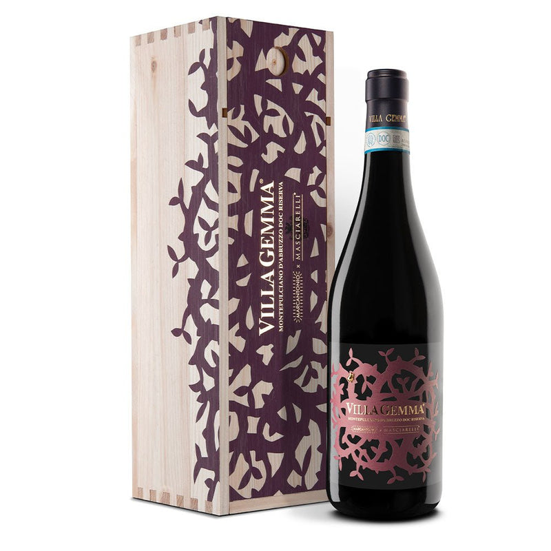 Villa Gemma Montepulciano d’Abruzzo Doc Riserva 2017 con Cassa Legno - Masciarelli Art Project - Masciarelli Store